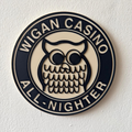 Wigan Casino All-Nighter Northern Soul Wall Plaque, Black & White, 15cm