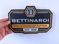 Bettinardi Putters Inspired Golf Wall Plaque, Black Gold & White, 22cm
