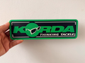 Korda Thinking Tackle Inspired Fishing Display Plaque, Green Black & White, 24cm