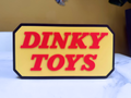 Dinky Toys Inspired Diecast Model Car Wall Plaque, Matte Black, Sunshine Yellow & Cherry Red, 22cm