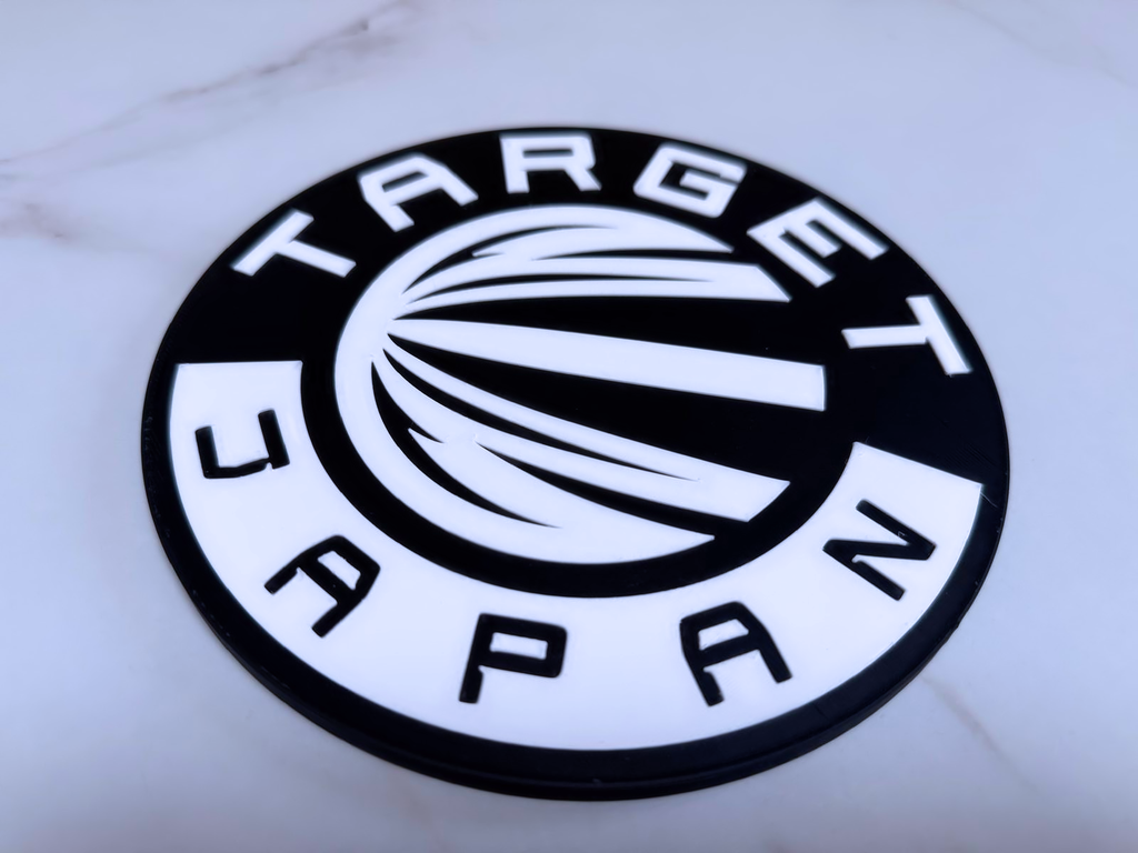 Target Japan Darts Wall Plaque, Black & White, 17cm