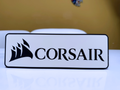 Corsair Inspired PC Gaming Wall Plaque, Matte Black & White, 24cm
