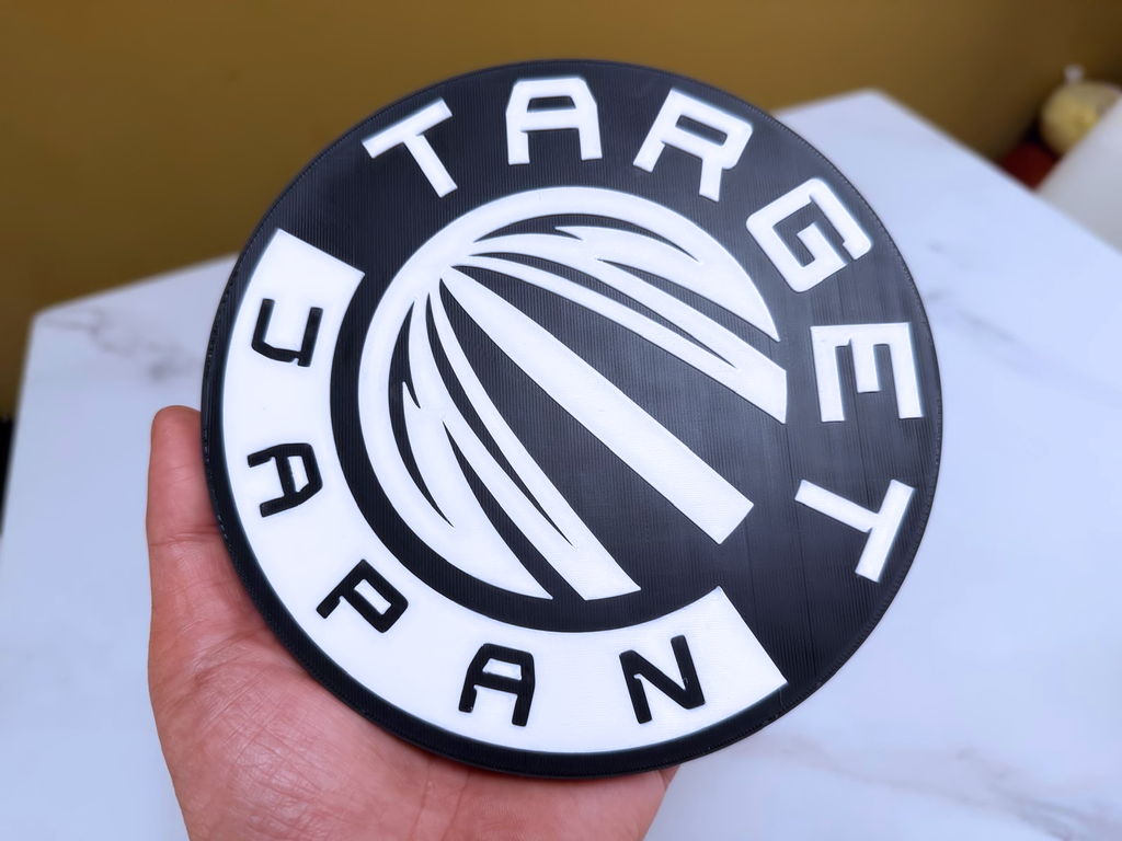 Target Japan Darts Wall Plaque, Black & White, 17cm
