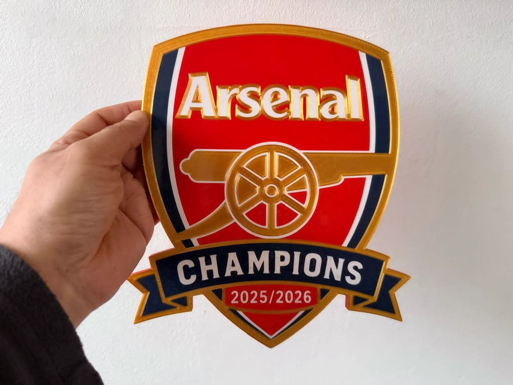 Arsenal Premier League Champions 2025/26 Wall Plaque, 23cm