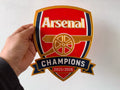 Arsenal Premier League Champions 2025/26 Wall Plaque, 23cm